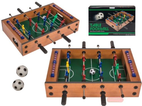 Bild von Tischfussballspiel Kicker aus Holz, ca. 33x21x7cm - VE 3