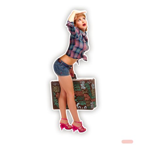 Bild von Wall Art Metall Luggage 30x80x0,4cm, YY898