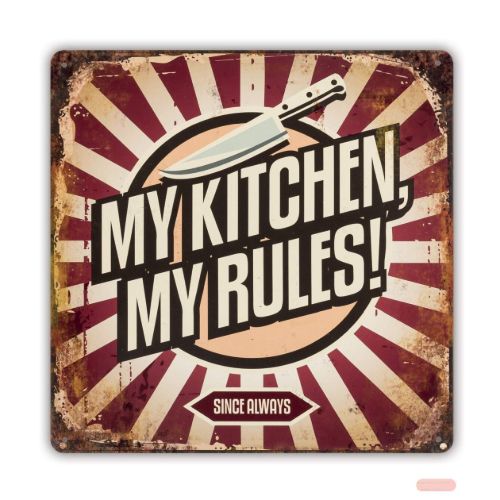 Bild von Wall Art Metall My Kitchen 30x30x0.6cm, LL695 - VE 3
