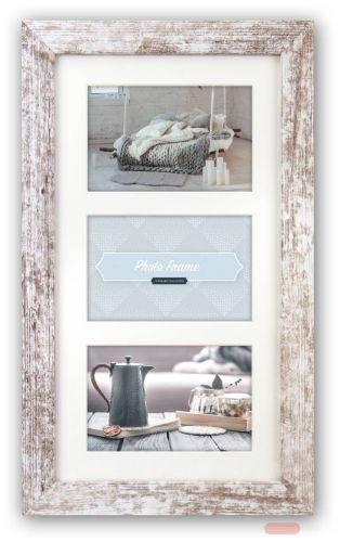 Bild von Wandbilderrahmen Holz Nelson 6 vintage 3Q, für 3 Fotos 10x15cm, V23106, ZEP-17137 - VE 2