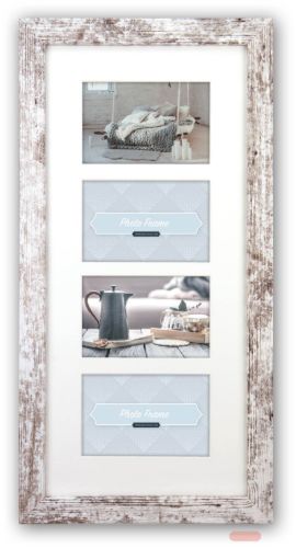 Bild von Wandbilderrahmen Holz Nelson 6 vintage 4Q, für 4x10x15 (28x54)cm, V24106