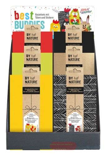 Bild von Tüten Bastelsets Ostern 12x18x6cm, 2er Sets, 6 Designs gemischt, 60 Sets im Display