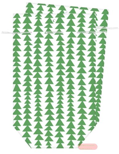 Bild von Tüten Seidenpapier bedruckt 16x26cm, (2er Set  im Pack) Modern Forest grün - VE 10 (Pack)