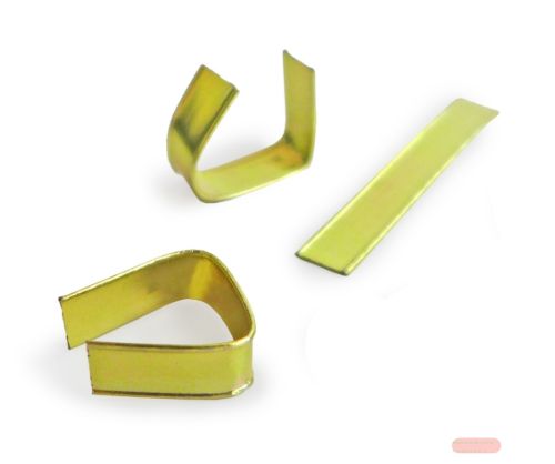 Bild von Verschluss-Clipse, 3,3x0,8 cm, goldfarben (1000er-Pack) - VE 1 (Karton)