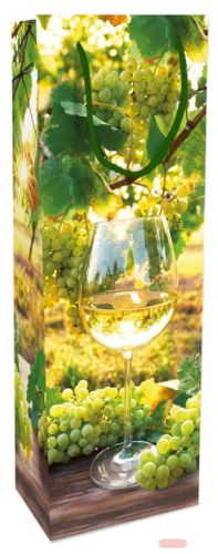 Bild von Vin Blanc, Geschenktasche Lack glänzend, 12x37x8cm - VE 8