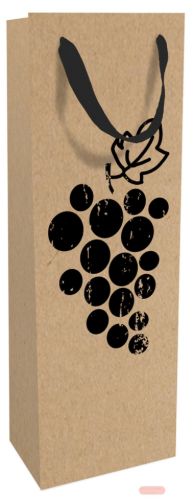 Bild von Vinum, Geschenktasche Kraftpapier 12x37x8cm - VE 8