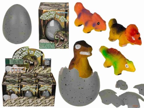 Bild von Wachsender Dinosaurier in Ei, ca.11cm, 4-fach ass., Display - VE 6
