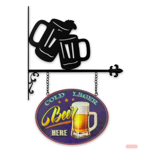 Bild von Wall Art Metall COLD BEER, ca.43x2x65cm, YE868
