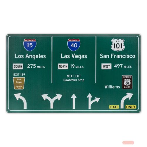 Bild von Wall Art Metall Roads 3, 64x37,5x0,4cm, YE343