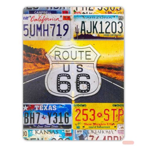 Bild von Wall Art Metall Route 66, 43x57x0,4cm, YE233