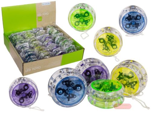 Bild von YoYo mit Kupplung und LED, 4-fach ass. im Display - VE 24