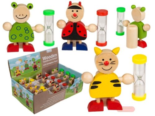 Bild von Zahnbürstenhalter aus Holz, 3x ass., im Display - VE 12