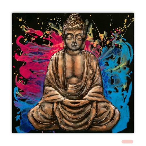 Bild von Wall Art Metall Spiritual 80x80x7cm, FY785
