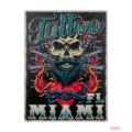 Bild von Wall Art Metall Tattoo 2, 47x35x0,5cm, YE640