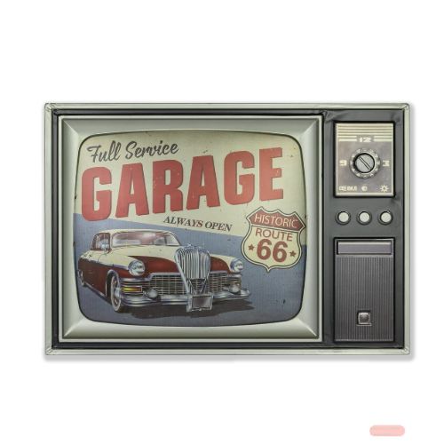 Bild von Wall Art Metall Tele 1, ca.48x34x4cm, YE427