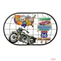 Bild von Wall Art Metall Travel 75x45x2cm, YE235