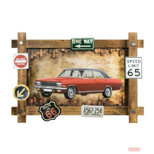 Bild von Wall Art Metall/Holz Almosa, 59x40x3,5cm, YE875