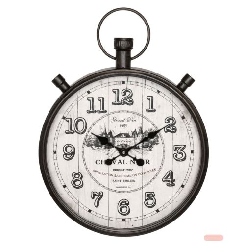 Bild von Wall Art Wanduhr Metall Ludvig 60x45x7,5cm, HHC886