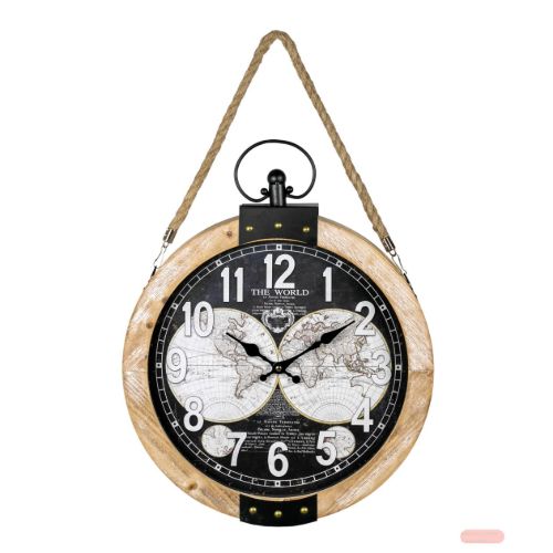 Bild von Wall Art Wanduhr Metall Norville 40x46x6,5cm, HHC657
