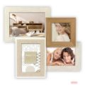 Bild von Wandbilderrahmen Holz Desio 4 Q, 1x10x10 2x10x15 1x13x18 (37x34,5) ZD843
