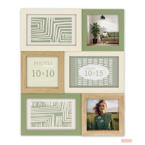 Bild von Wandbilderrahmen Holz Dracy 3x10x10 3x10x15 (30x37) DA582