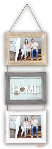 Bild von Wandbilderrahmen Holz Lavigny für 3 Fotos 13x18cm, TY3857 - VE 2