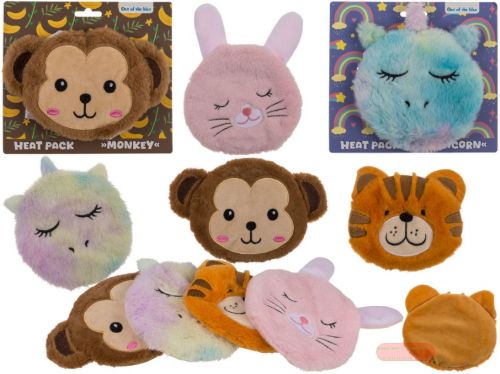 Bild von Wärmekissen Animals 4 x ass., 100%Poly,ca.15x12cm,gefüllt mit Tonkugeln, Headercard - VE 4