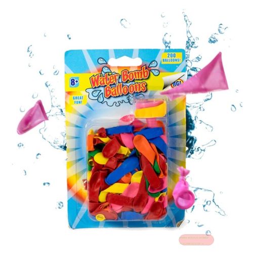 Bild von WATER BALLOONS, Wasserballone, ca.200 Stk., Blisterverpackung - VE 12