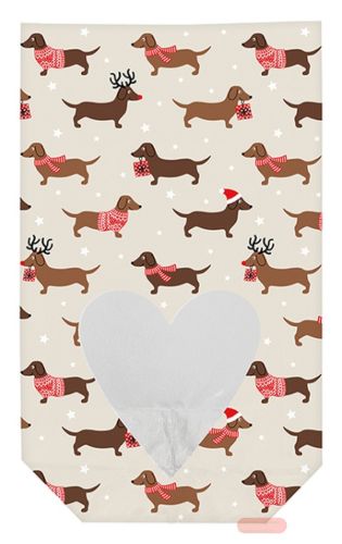 Bild von WEIH.DACKEL, Klarsichtbeutel bedr. & Verschlussclips,11,5x19cm (10er- Sets) - VE 12 (Sets)