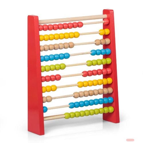 Bild von WOODEN ABACUS, Rechenbrett aus Holz, ca.27cm, box - VE 3
