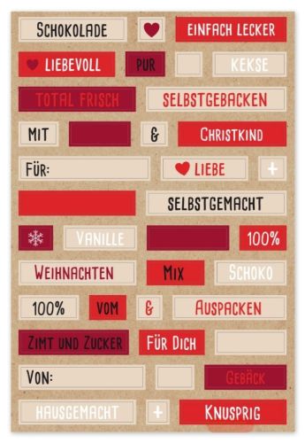 Bild von WORTSPIEL gross, 4 Blatt Stickers, (152er-Pack) - VE 12 (Pack)