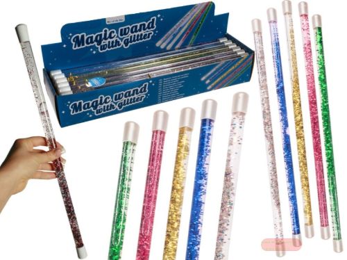 Bild von Zauberstab Glitter, ca.46cm, mehrfach gemischt, Display - VE 24