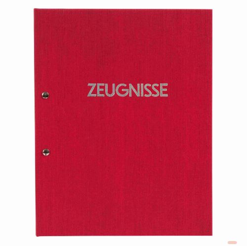 Bild von Zeugnismappe A4 inkl. 12 Sichthüllen, Leinen, Colours rot