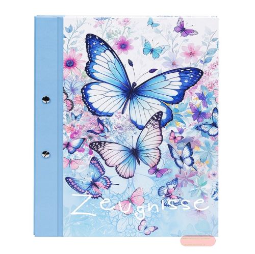 Bild von Zeugnismappe A4 inkl. 12 Sichthüllen, Schmetterlingsgarten
