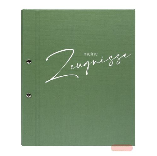 Bild von Zeugnismappe A4 inkl. 12 Sichthüllen, Schwungvoll salbei