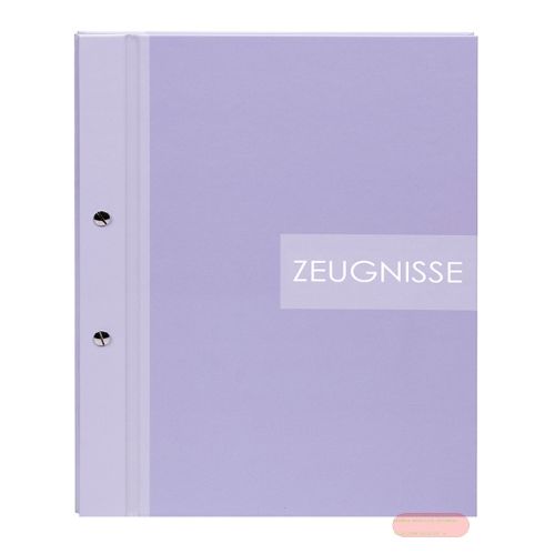 Bild von Zeugnismappe A4 inkl. 12 Sichthüllen, Zweiklang flieder