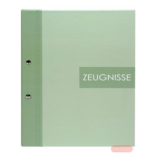 Bild von Zeugnismappe A4 inkl. 12 Sichthüllen, Zweiklang matcha