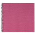 Bild von Aktions-Spiralalben 35x30cm, 40 S.schwarz, Leinen, Bella Vista fuchsia - VE 2
