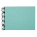 Bild von Aktions-Spiralalben, 24x17cm, 40 S.weiss, Leinen uni, B.Vista aqua - VE 2
