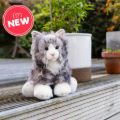 Bild von ANIMIGOS WORLD OF NATURE GREY FLUFFY CAT, Katze Fluffy, 35cm - VE 3