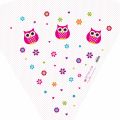 Bild von Geschenk/Schultüte 35cm Eule, Filzverschluss - VE 5