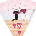 Bild von Geschenk/Schultüte 35cm mit Filzverschluss, Music for Cats - VE 5