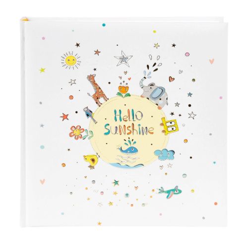 Bild von Baby-/Kinderfotoalbum 60 S.weiss, 30x31cm, ohne Innentext, Sunshine