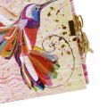 Bild von Tagebuch 16,5x16,5cm, 96 S.weiss, Flower Kolibri - VE 2