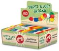Bild von TWIST AND LOCK BLOCKS, biegsame/drehbare Klötze, Holz, ca.15cm, Display - VE 36