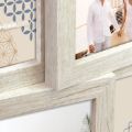 Bild von Wandbilderrahmen Holz Bormio White für 4 Fotos, 2x10x10 2x10x15 (30x27) ZD48W - VE 2