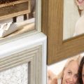 Bild von Wandbilderrahmen Holz Desio 4 Q, 1x10x10 2x10x15 1x13x18 (37x34,5) ZD843
