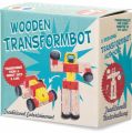 Bild von WOODEN TRANSFORMBOT, Transroboter aus Holz, ca.20cm, box - VE 8