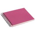 Bild von Aktions-Spiralalben, 24x17cm, 40 S.weiss, Leinen uni, B.Vista fuchsia - VE 2