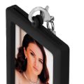 Bild von Schlüsselanhänger Photo keychain für Foto ca.3,5x4,5cm, AA9B, black - VE 6